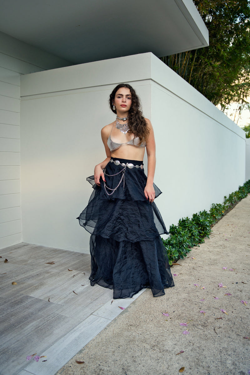 Organza Tiered Skirt