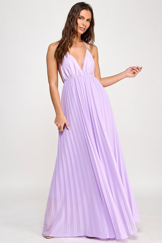 Lavanda Pleated Playsuit