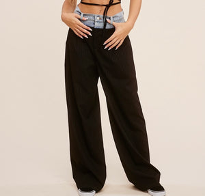 Denim WaistBand Trousers