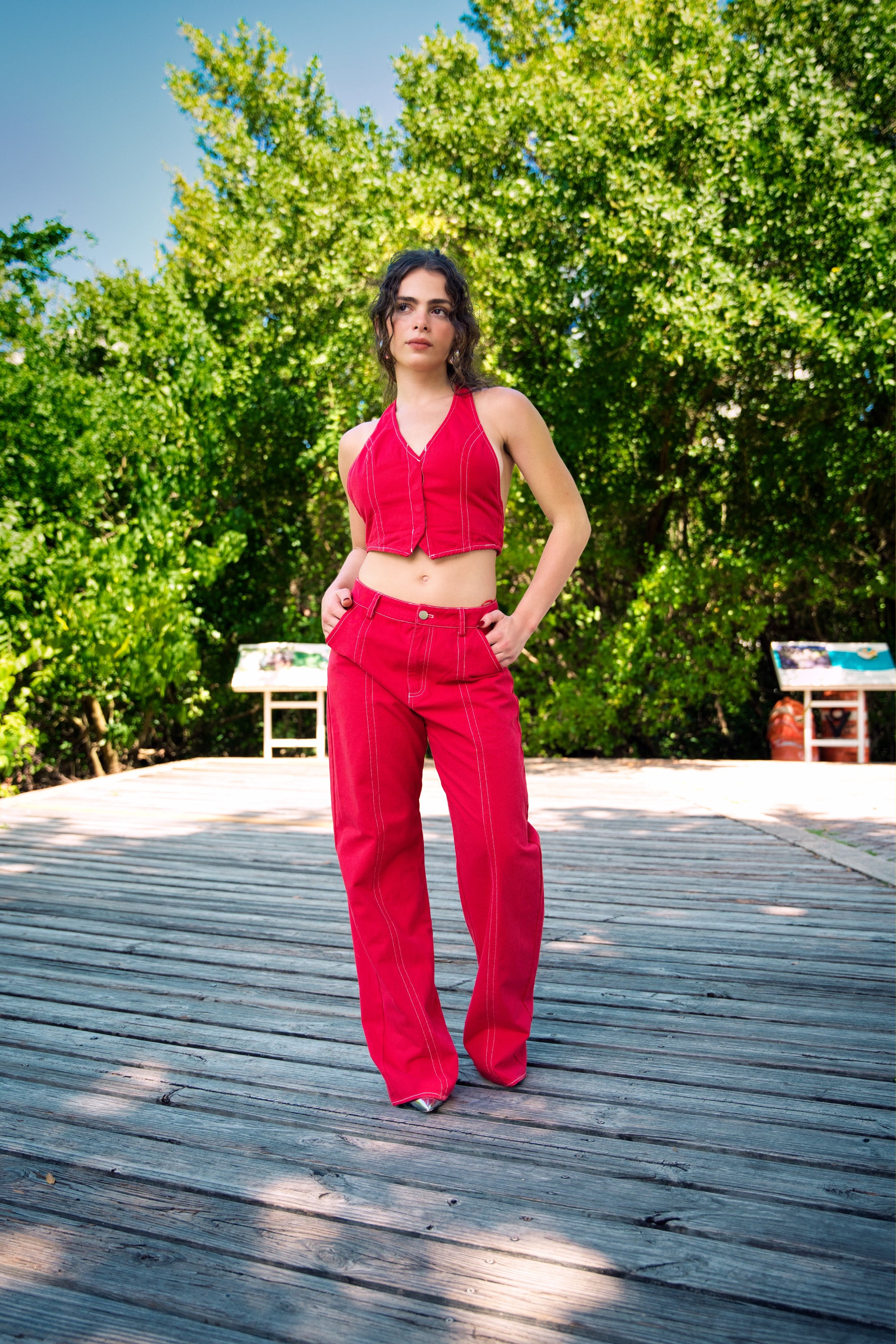 Red Vest Set
