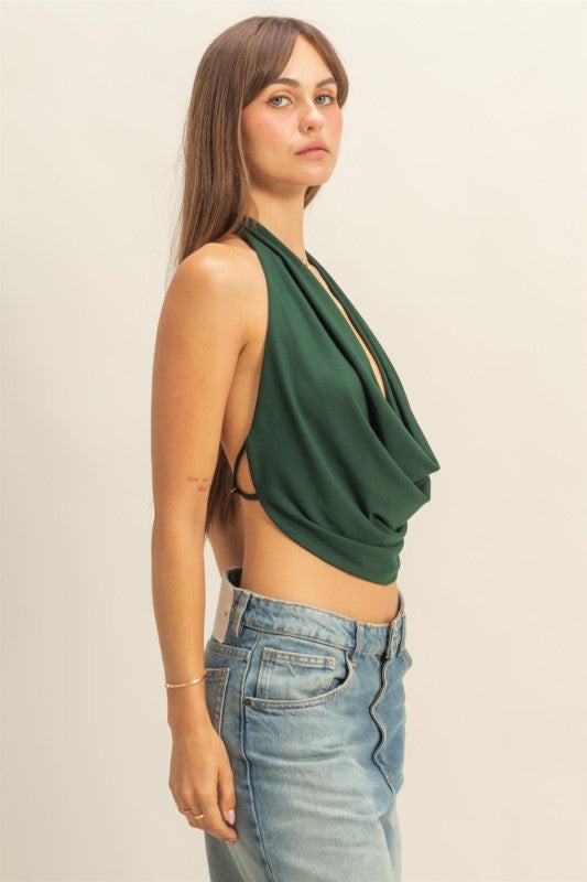 Verde Cowl Top