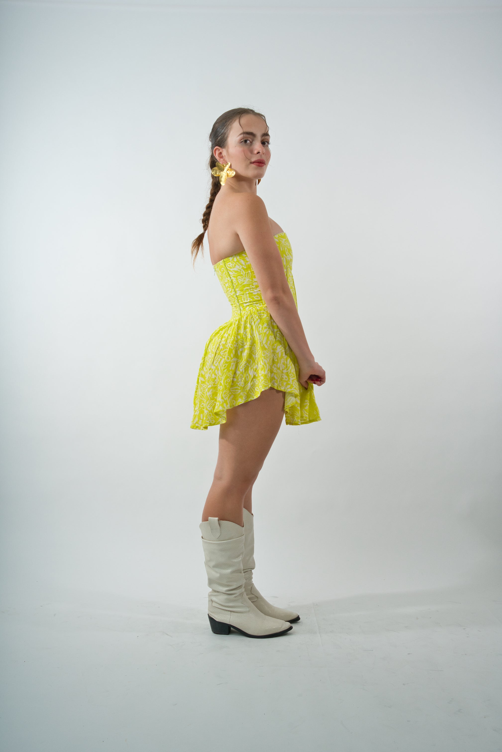 Lime Dress W/Undergarment