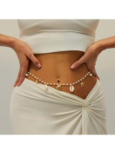 Shell Beaded Waist Chain