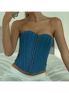 Denim Corset