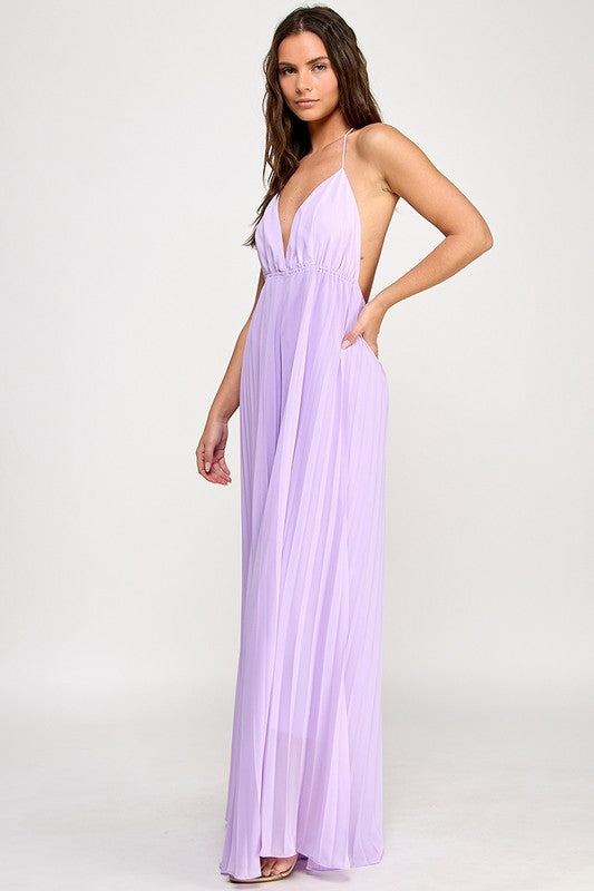 Lavanda Pleated Playsuit
