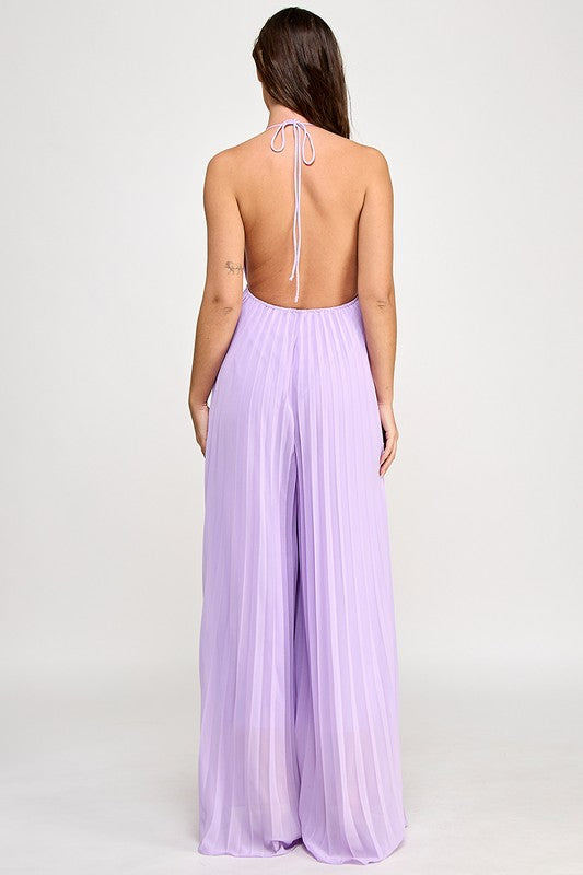 Lavanda Pleated Playsuit