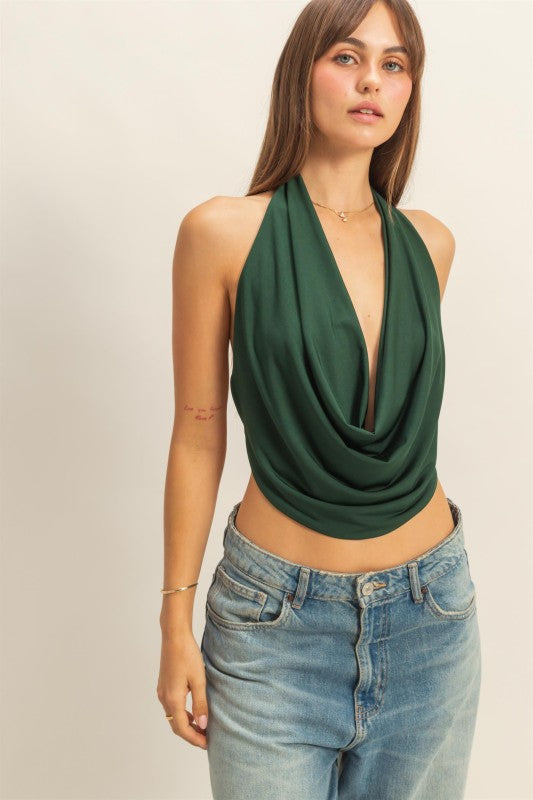 Verde Cowl Top