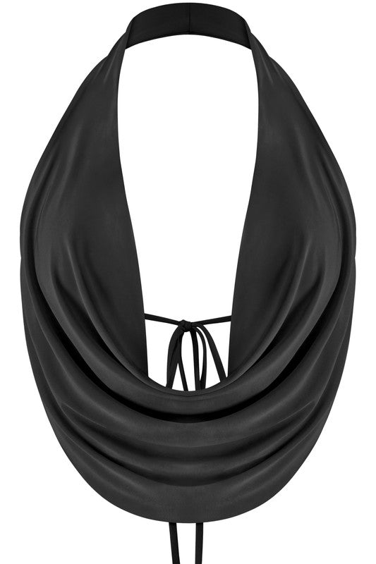 Black Cowl Top