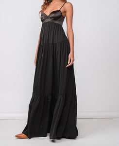 Satin Maxi Dress