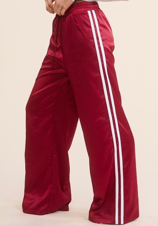 Track Pants Burgundy