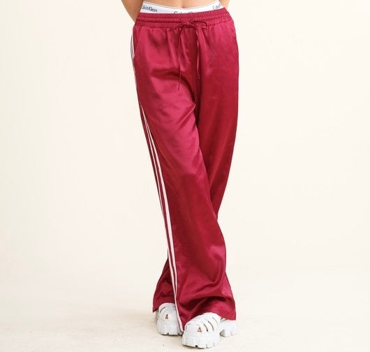 Track Pants Burgundy