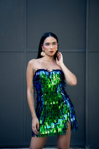 Holographic Sequins Dress