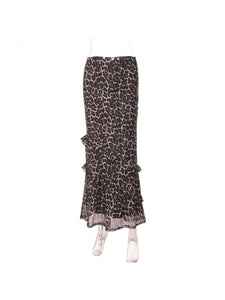 Leopard Ruffled Maxi