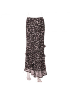 Leopard Ruffled Maxi