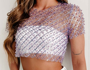 Beaded Crop Top