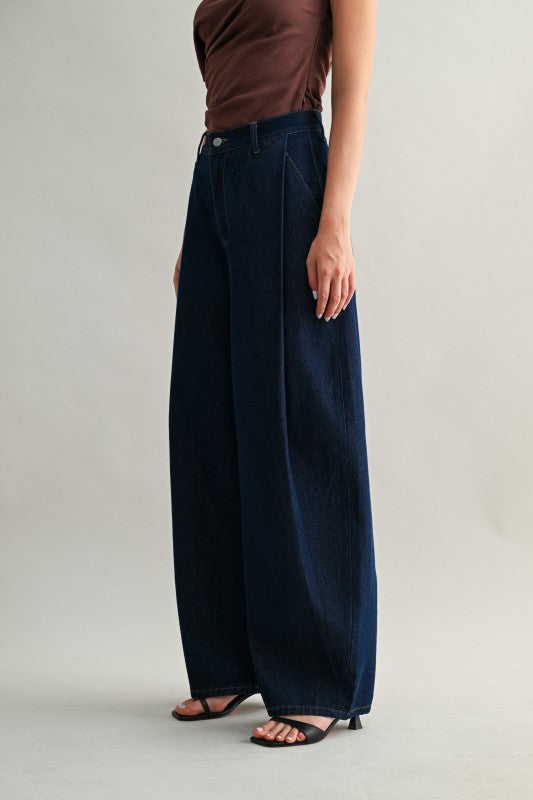 Pleated Barrel Pants (PRE ORDER)
