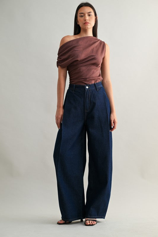 Pleated Barrel Pants (PRE ORDER)