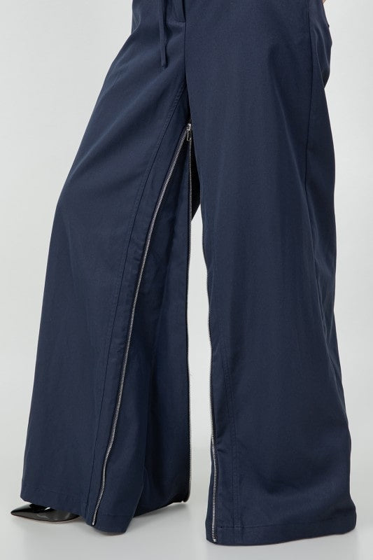 Zip Drawstring Trousers (PRE ORDER)