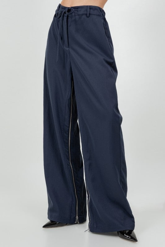Zip Drawstring Trousers (PRE ORDER)