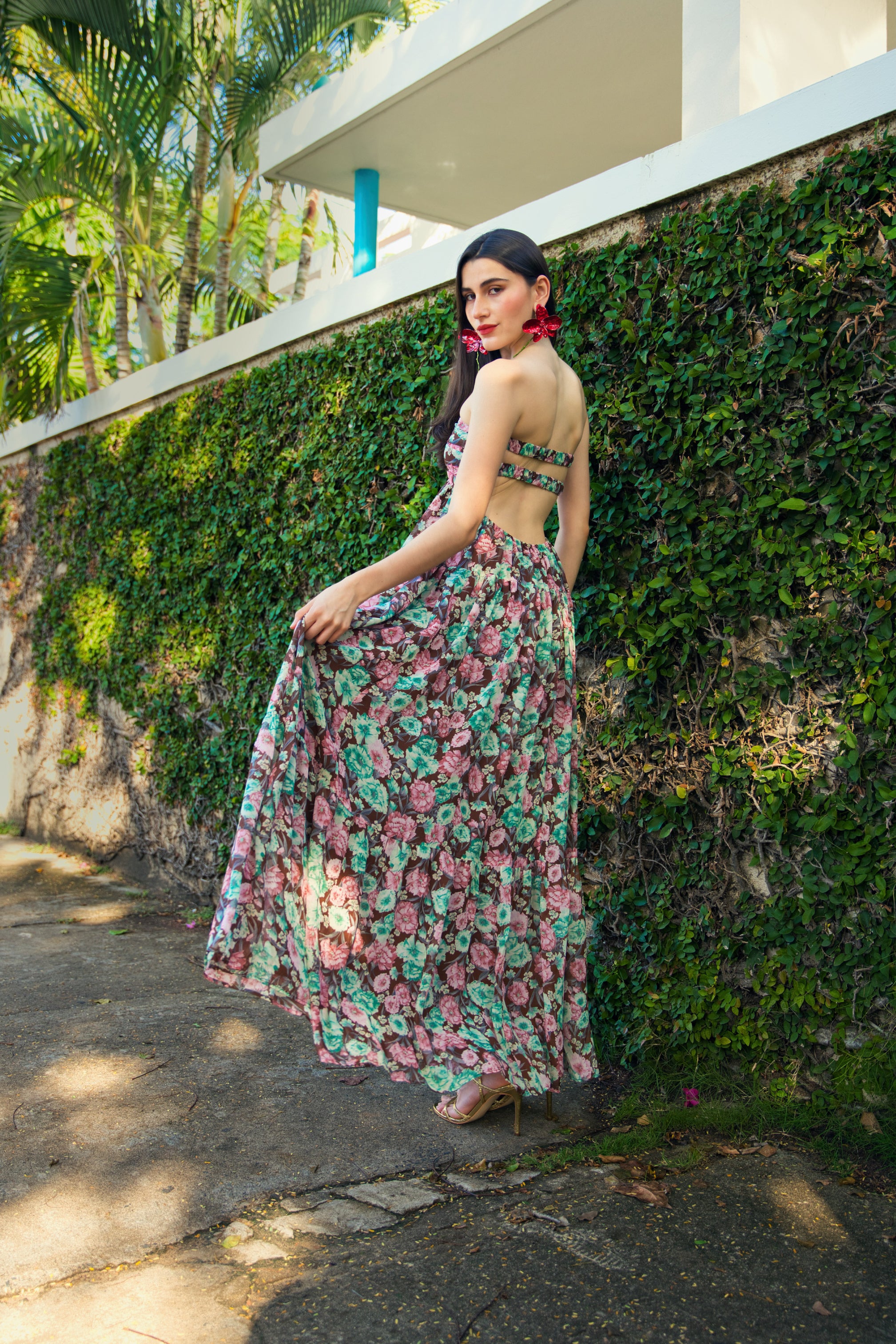 Natural Floral Maxi