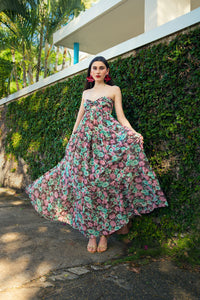 Natural Floral Maxi