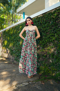 Natural Floral Maxi