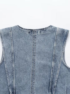 Denim Vest Set