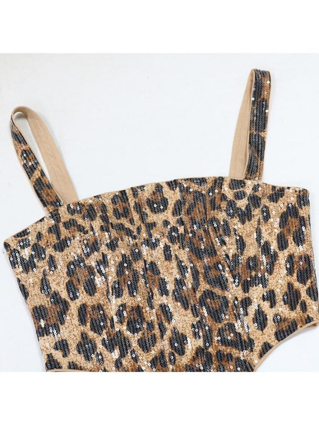 Leopard Sequins Set