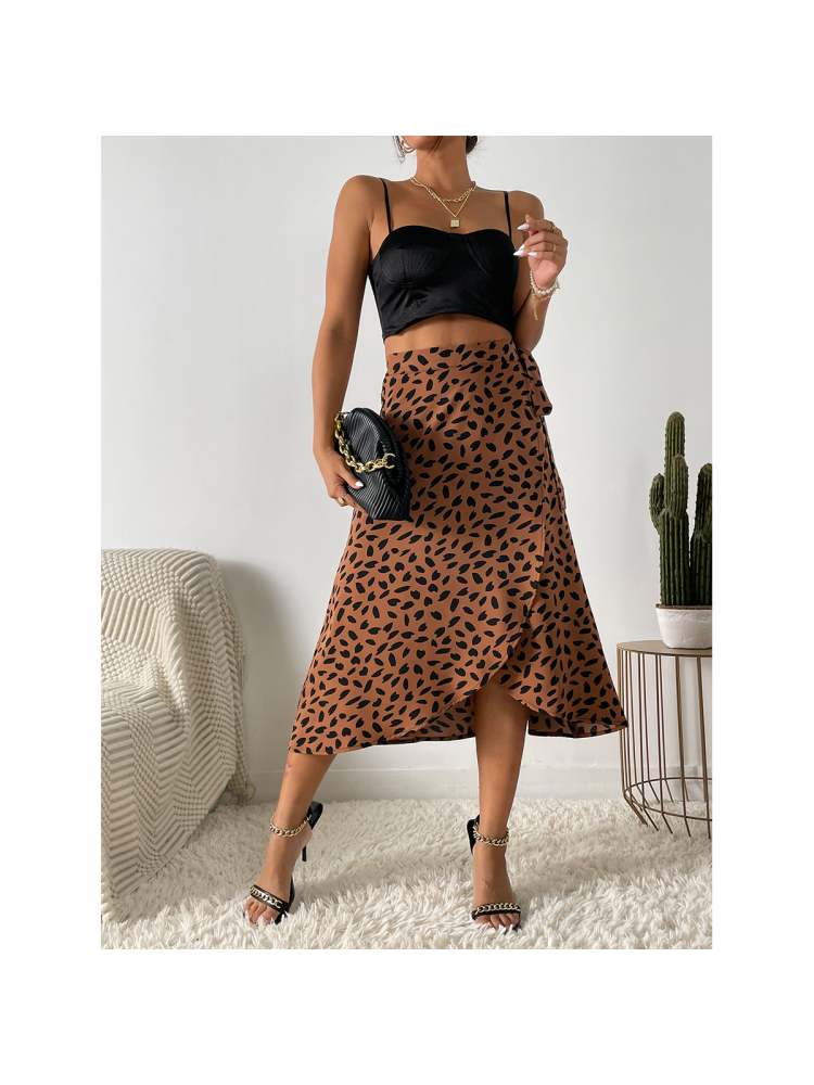 Spotted Wrap Skirt (PRE ORDER)