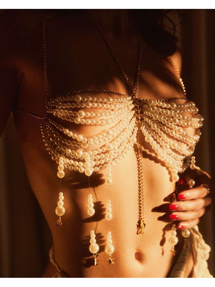 Pearl Beaded Top