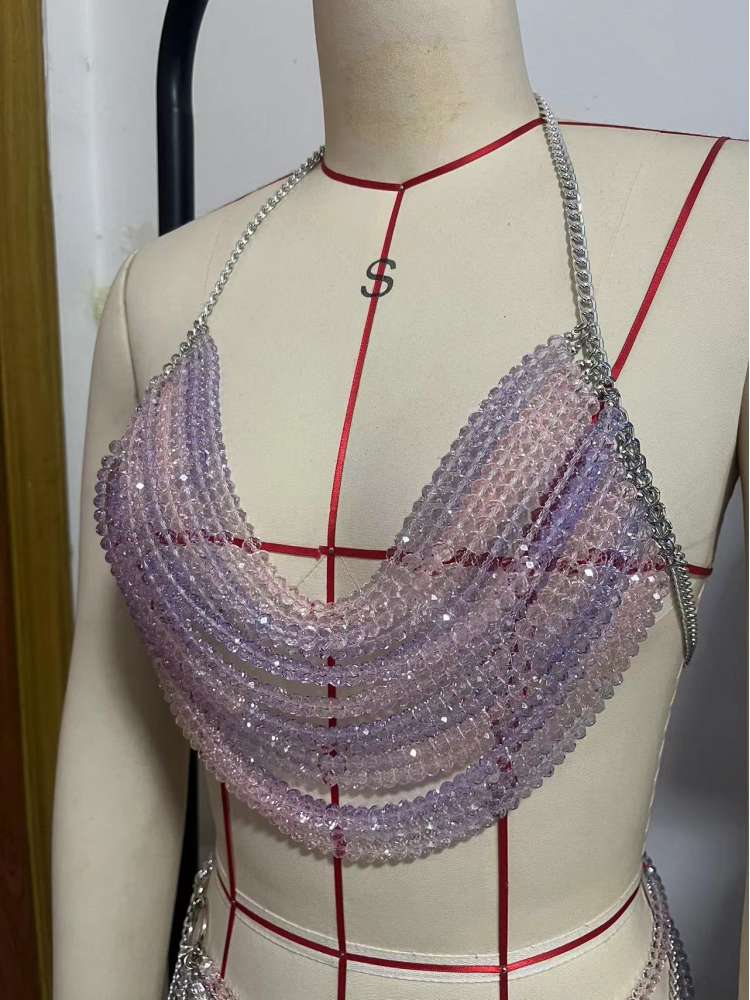 Purple Ombre Crystal Top