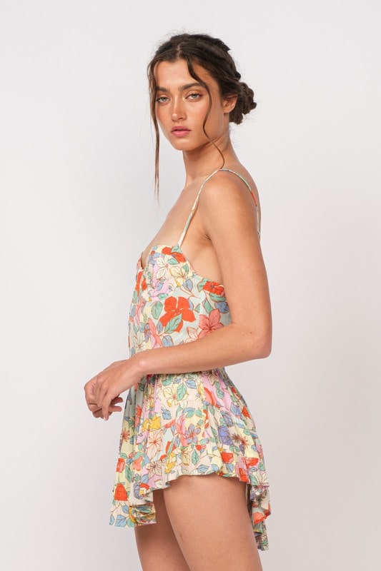 Floral Dress W/ Undergarment