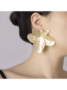 Metallic Orquid Studs