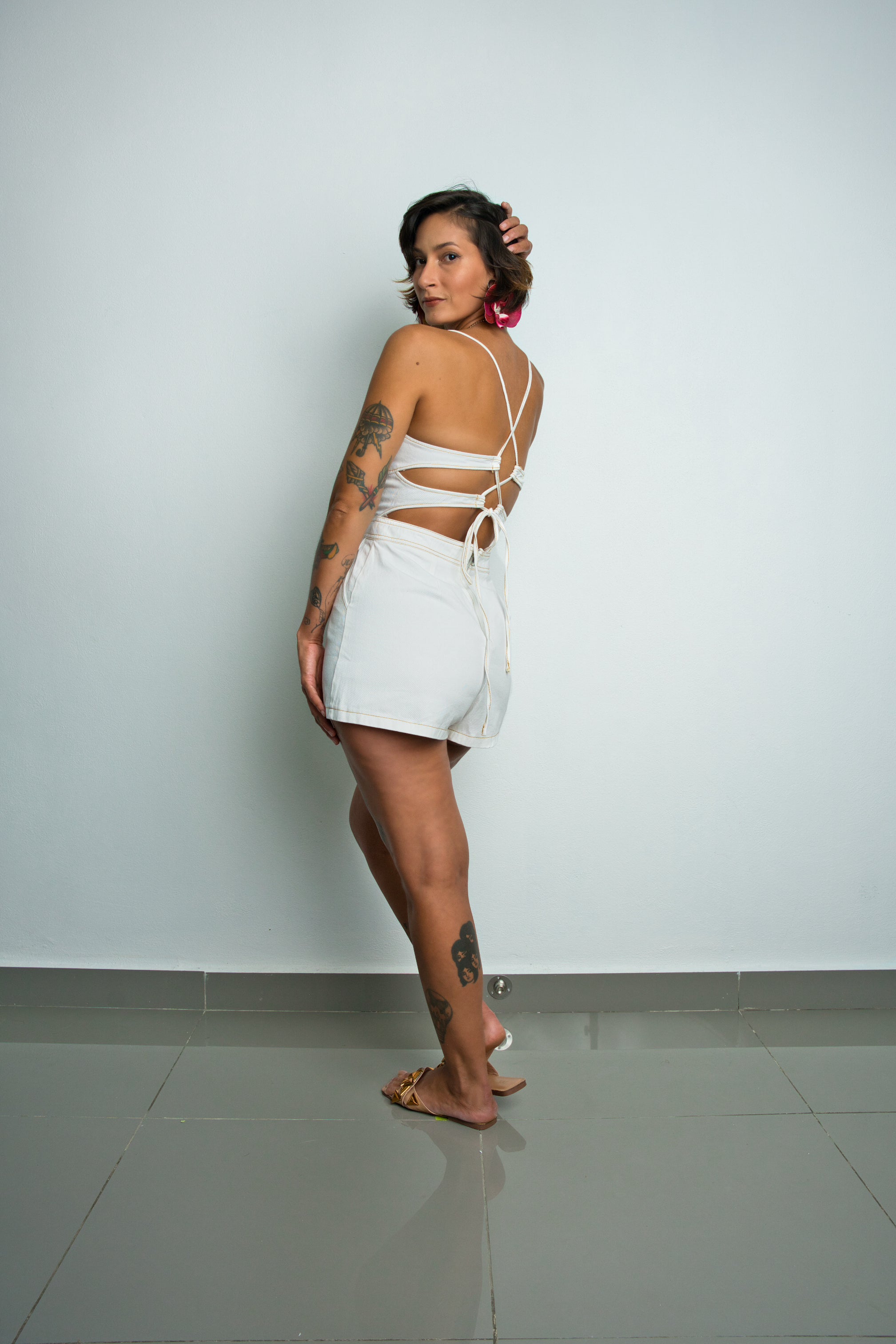 Backless Adjustable Romper