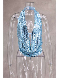 Sequins Cowl Tops