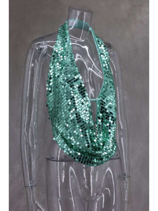 Sequins Cowl Tops