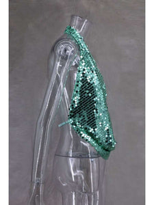 Sequins Cowl Tops