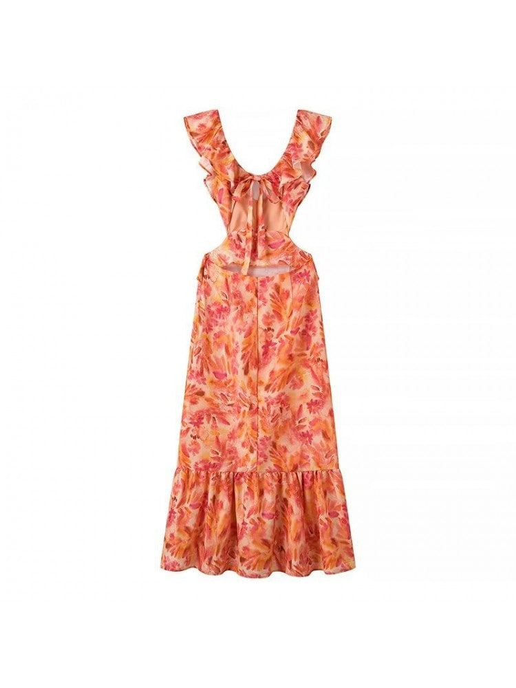 Orange Garden Maxi