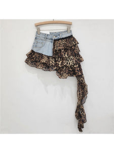 Leopard Ruffle Skort (PRE ORDER)