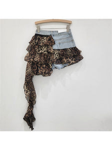 Leopard Ruffle Skort (PRE ORDER)