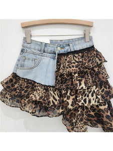 Leopard Ruffle Skort (PRE ORDER)