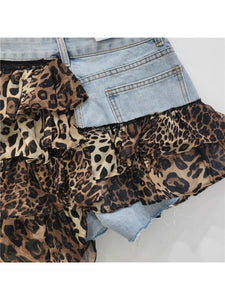 Leopard Ruffle Skort (PRE ORDER)