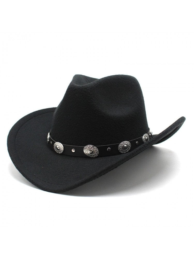 Studded Cowbae Hat BLACK