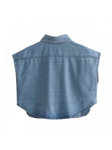 Short Denim Blouse