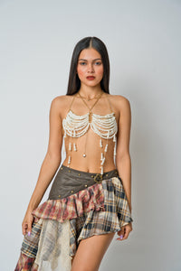 Pearl Beaded Top