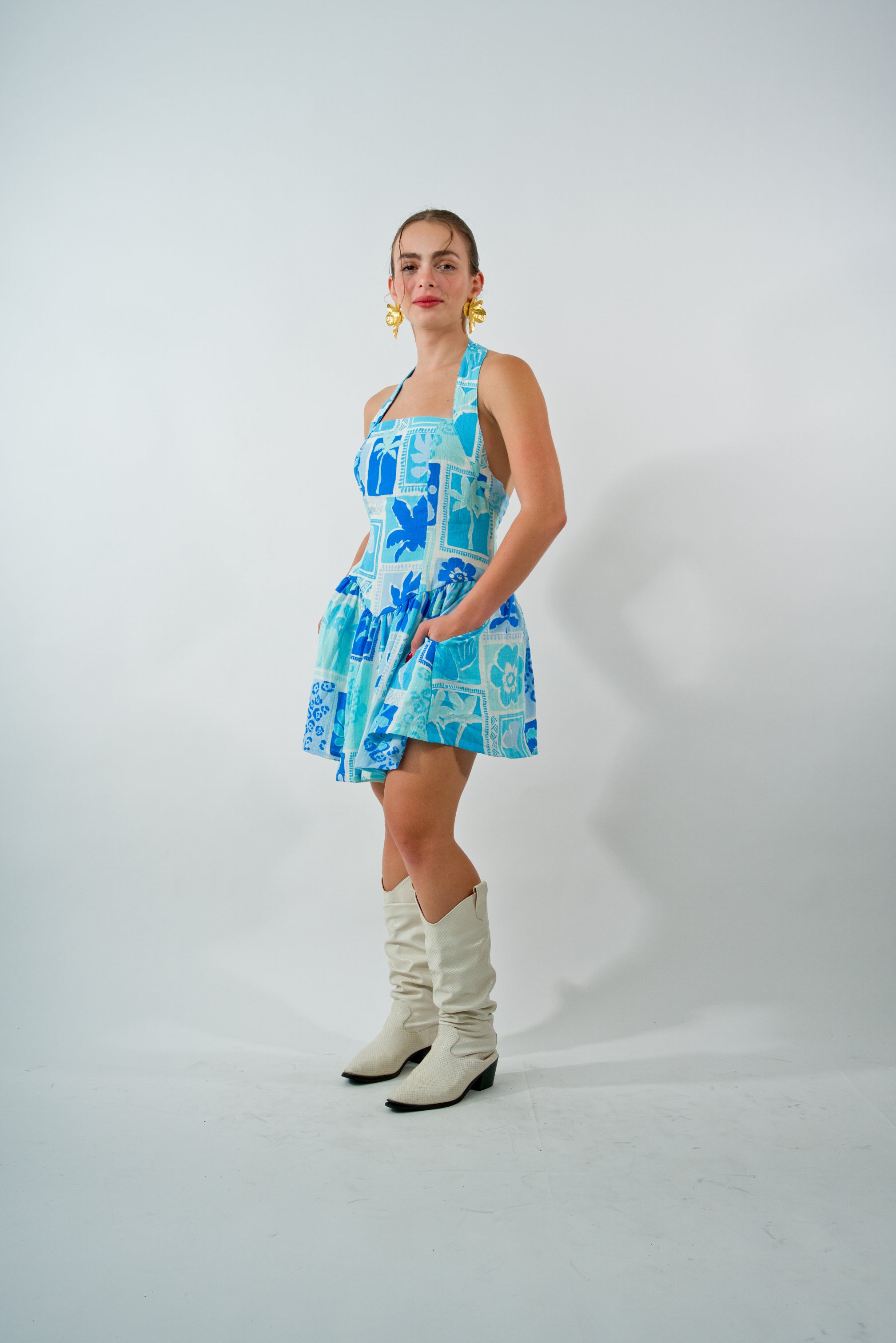 Tiles Dress W/Pockets