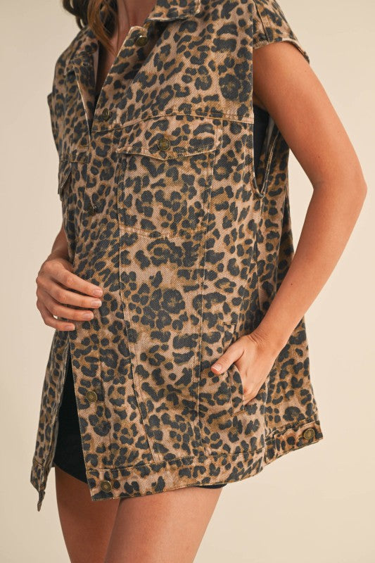 Leopard Vest (PRE ORDER)