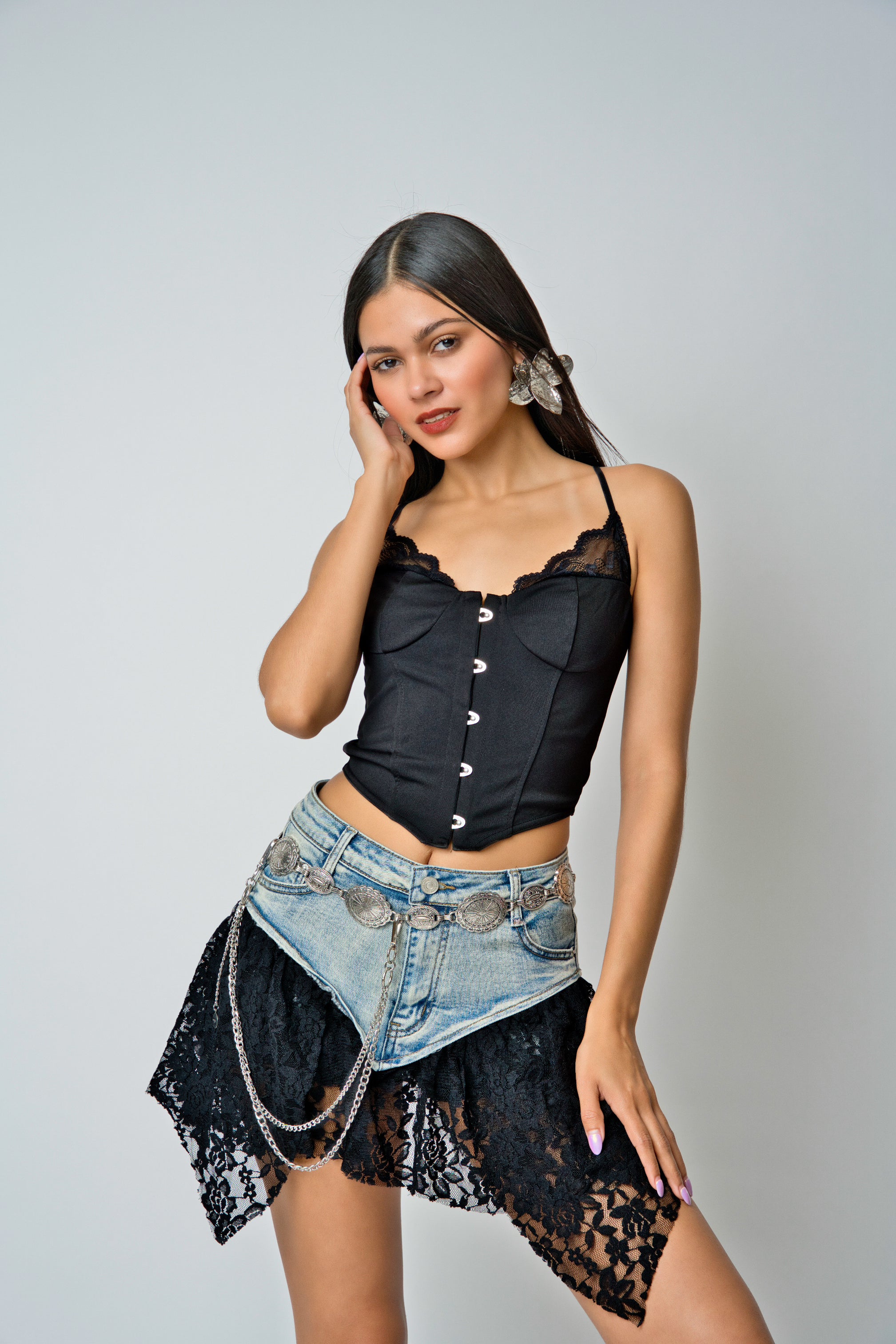 Lace Detail Corset