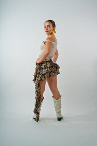 Leopard Ruffle Skort