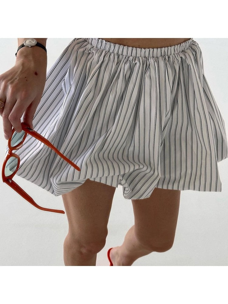 Striped Bubble Skirt